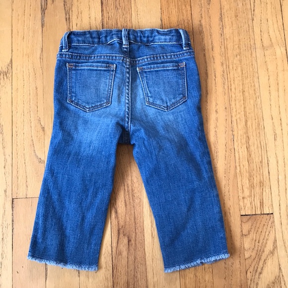 Gap Embroidered Crop Raw Hem Jean - Picture 5 of 7